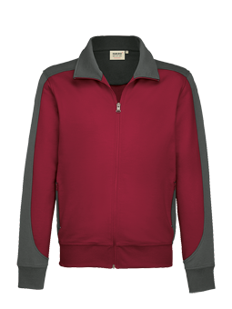 Arbeits-Zip-Sweater bordeaux